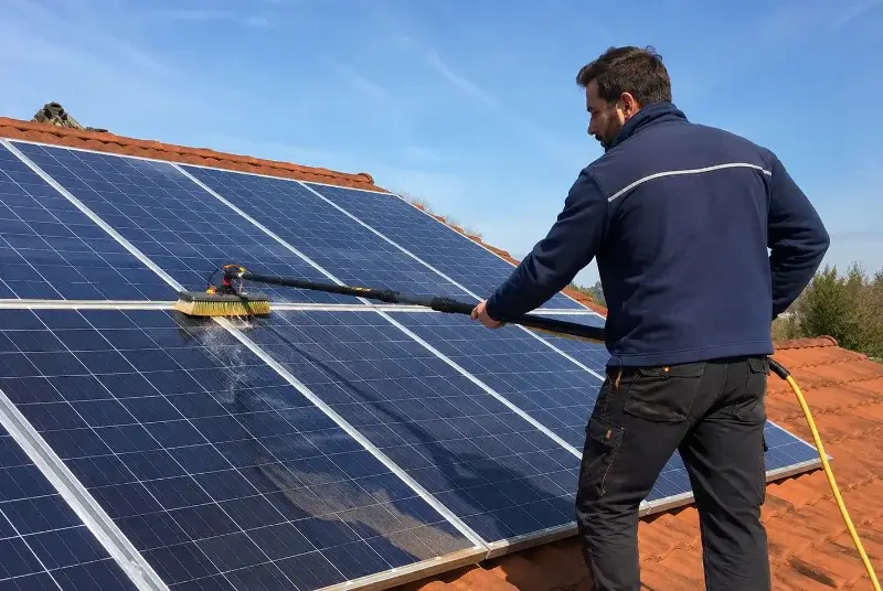 Nettoyage et entretien de panneaux solaires à Marquay